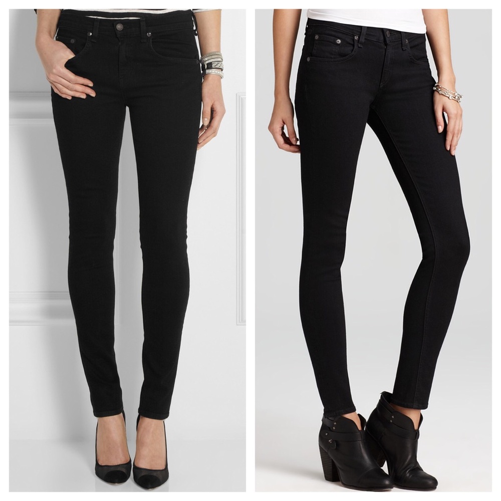 Rag & bone black skinny jeans